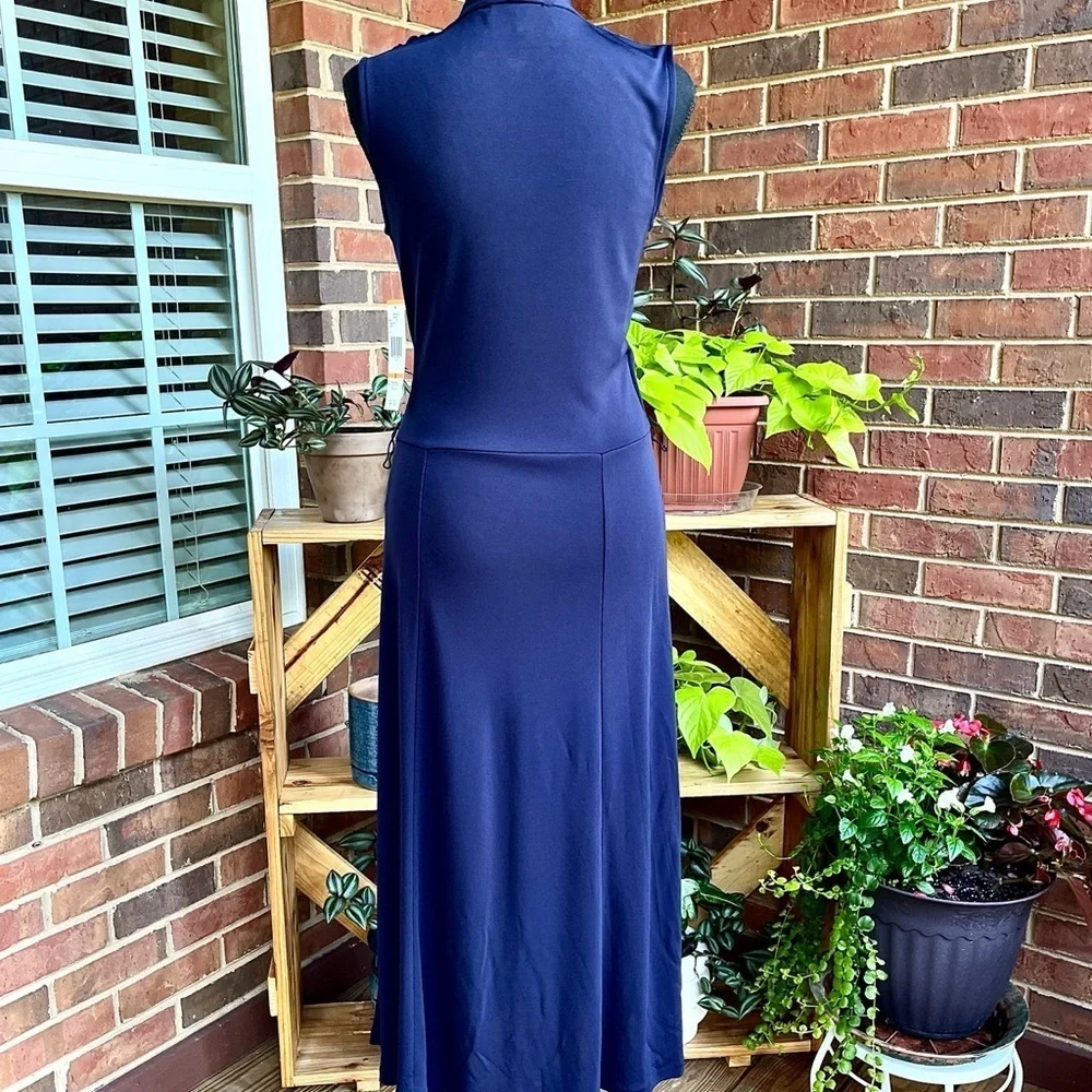 Jones New York Collection Sleeveless Faux Wrap Maxi Dress NWT Vintage - Picture 6 of 10
